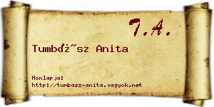 Tumbász Anita névjegykártya