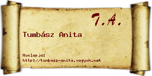 Tumbász Anita névjegykártya